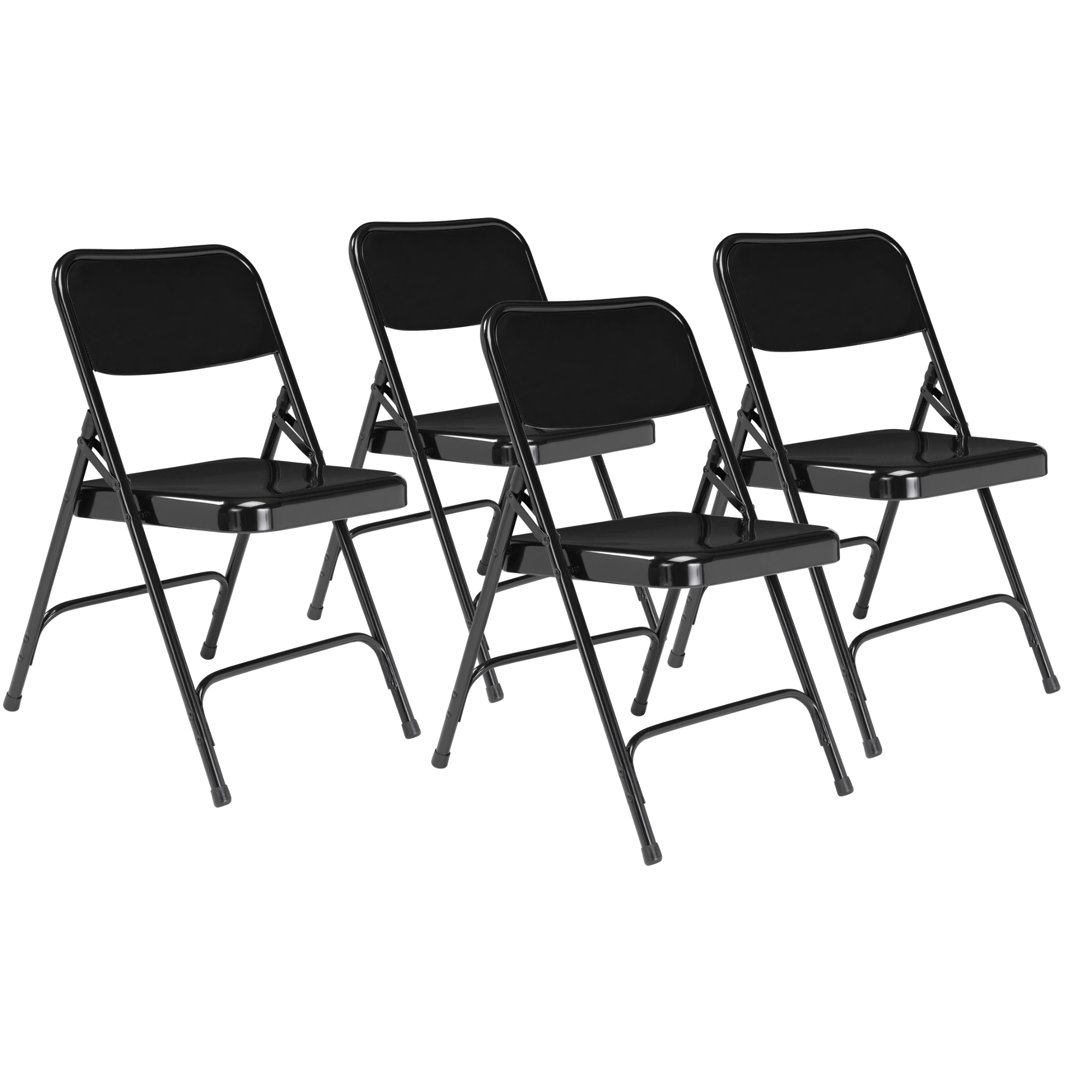 NPS 210 Black Folding Chair - 4 Pack