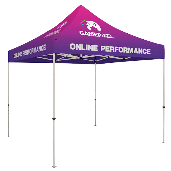 10ft Tent with Custom Printed Sides